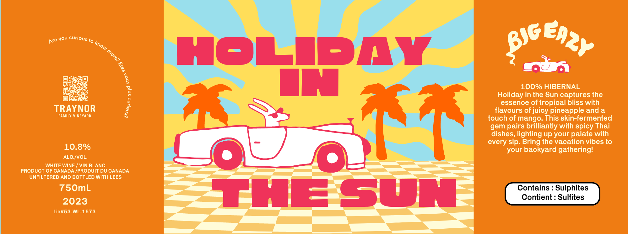 Holiday in the Sun Label