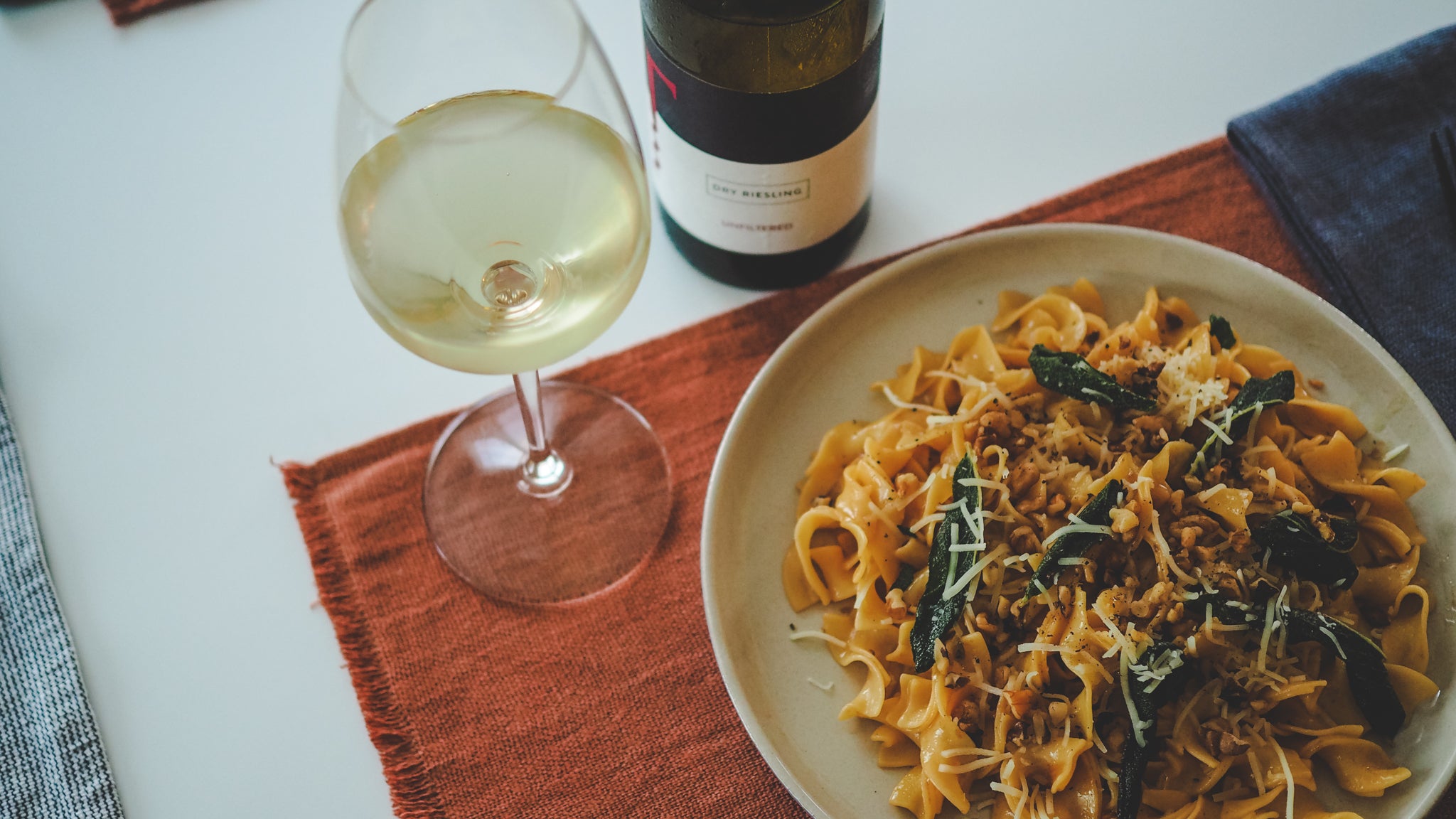 Food & Wine: Brown Butter & Sage Fettuccine with Dry Riesling