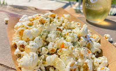 Garden Herb Popcorn Recipe (The Perfect Wine-Night Snack)