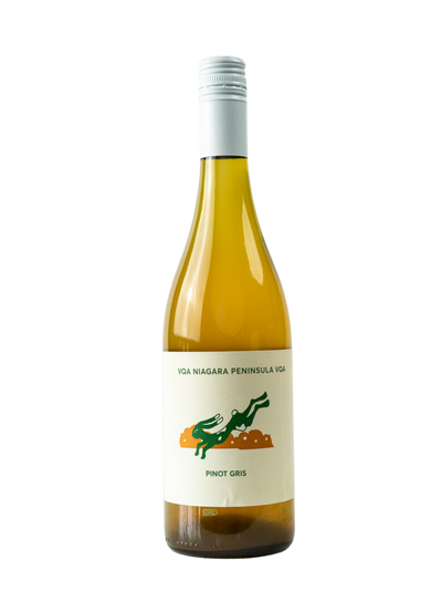 Wine bottle with a label on a white background